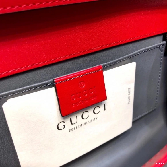 Firstbag ru smooth bag Gucci shoulder leather Zumi small 0715